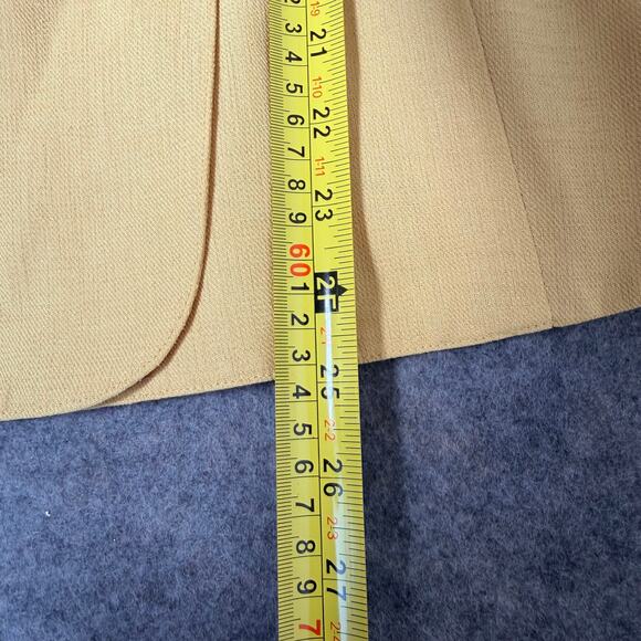 Le Suit Womens Yellow Single Button Long Sleeve Professional Blazer Jacket Sz 10 - Picture 10 of 10